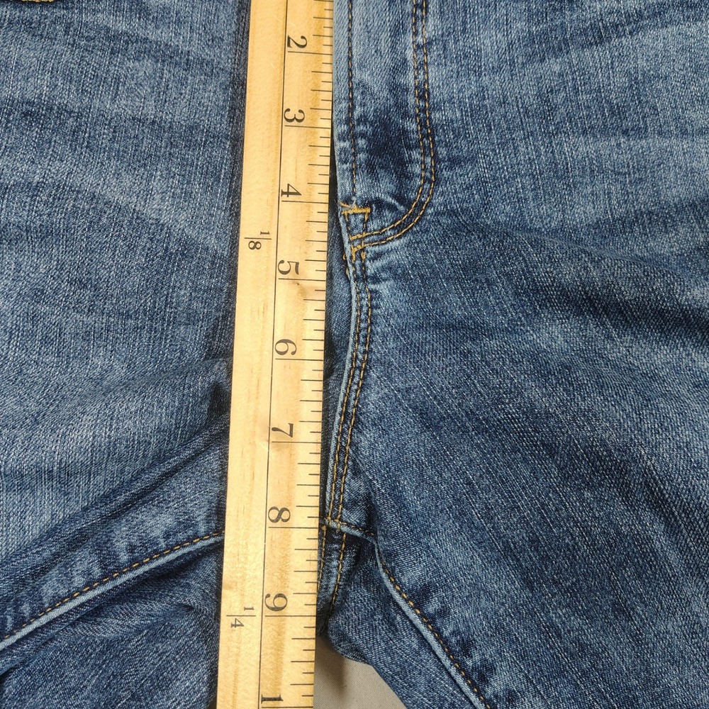 Athleta Sculptek Jean Women 29 Blue Mid Rise Stretch Denim Straight Cotton Blend - Picture 7 of 11